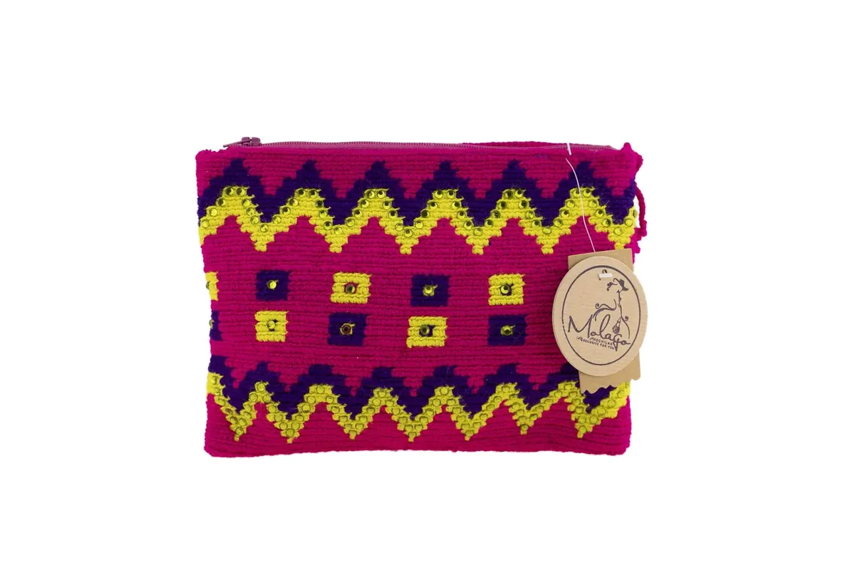 Wayuu Clutch Luxury Multicolor, Ansicht 1