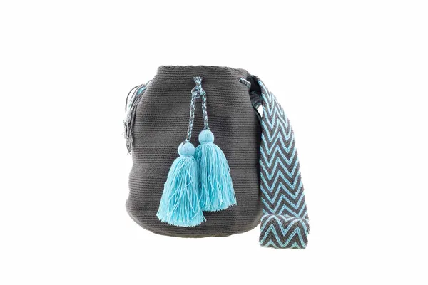 Mochila Wayuu Tasche Unicolor grau
