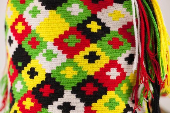 Wayuu Mochila Tasche Multicolor – Bild 4