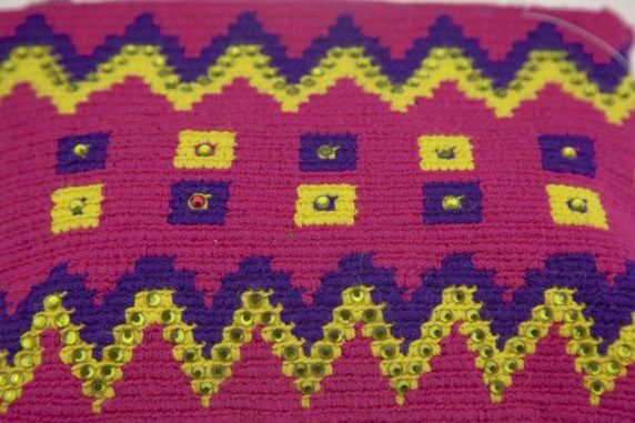 Wayuu Clutch Luxury Multicolor – Bild 3