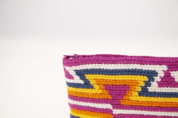 Wayuu Clutch Unikat Multicolor – Bild 3
